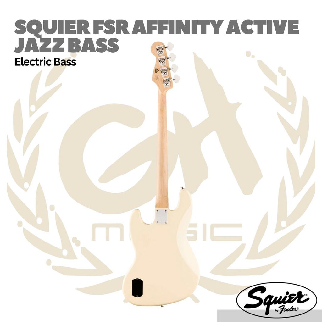 Squier Affinity Series Active Jazz Bass Guitar, Maple FB - Bass Elektrik