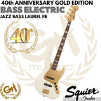 Squier 40th Anniversary Gold Edition Jazz Bass Guitar - BASS ELEKTRIK
