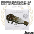IBANEZ IACS62C 11-52 Custom Light Acoustic Guitar Strings | Senar