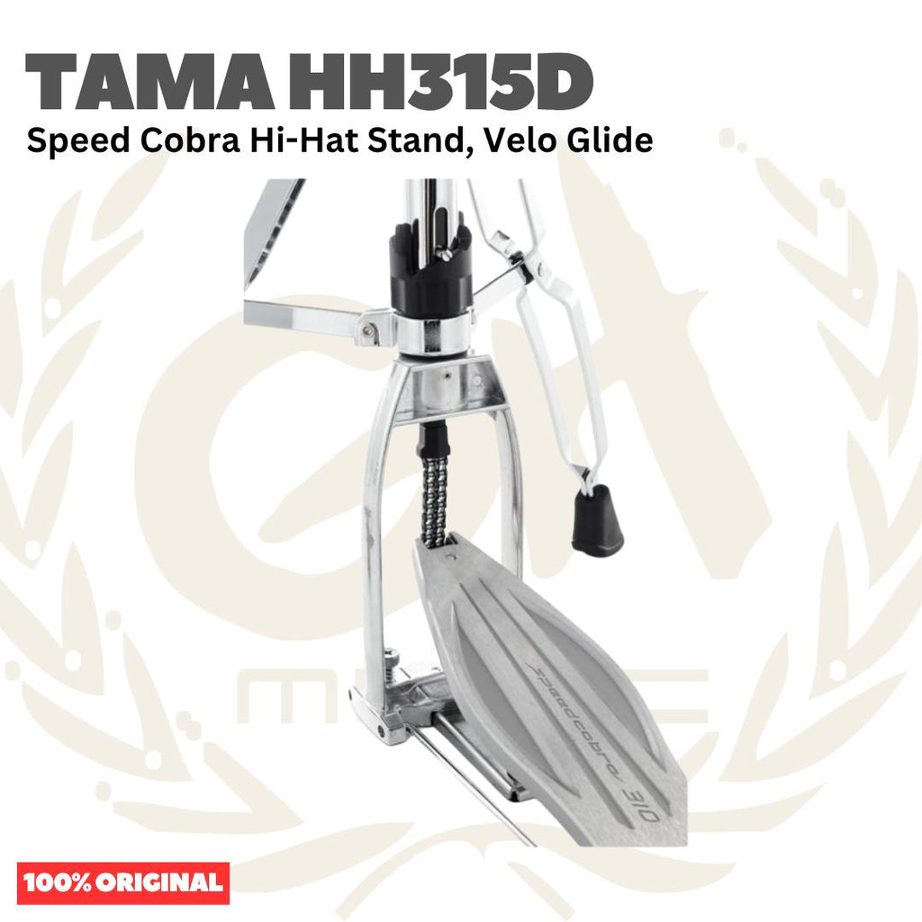 TAMA HH315D Speed Cobra Hi-Hat Stand, Velo Glide - Stand Simbal Hi-Hat Drum