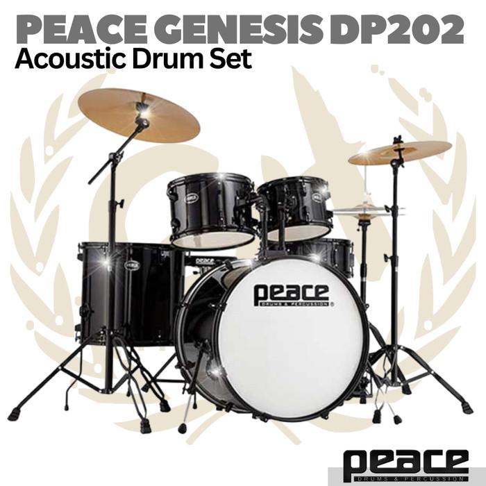 PEACE GENESIS DP202 Acoustic Drum Set Kit + Cymbals | Akustik