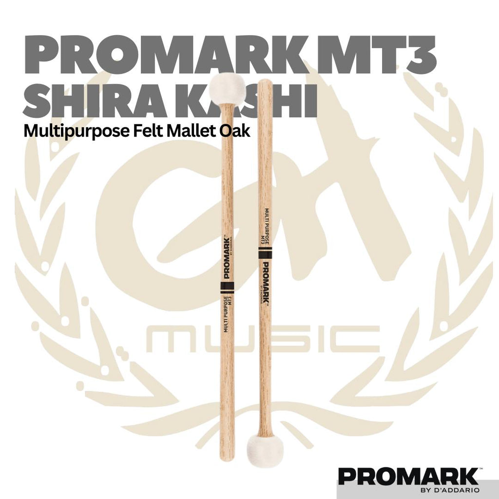Promark Shira Kashi MT3 Oak Medium-Hard Felt Mallet