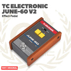 TC Electronic June-60 V2 Authentic Recreation of the Juno-60 Synthesizer Chorus with 2-Button Interface and BBD Circuitry Effect Pedal - Efek Pedal Gitar