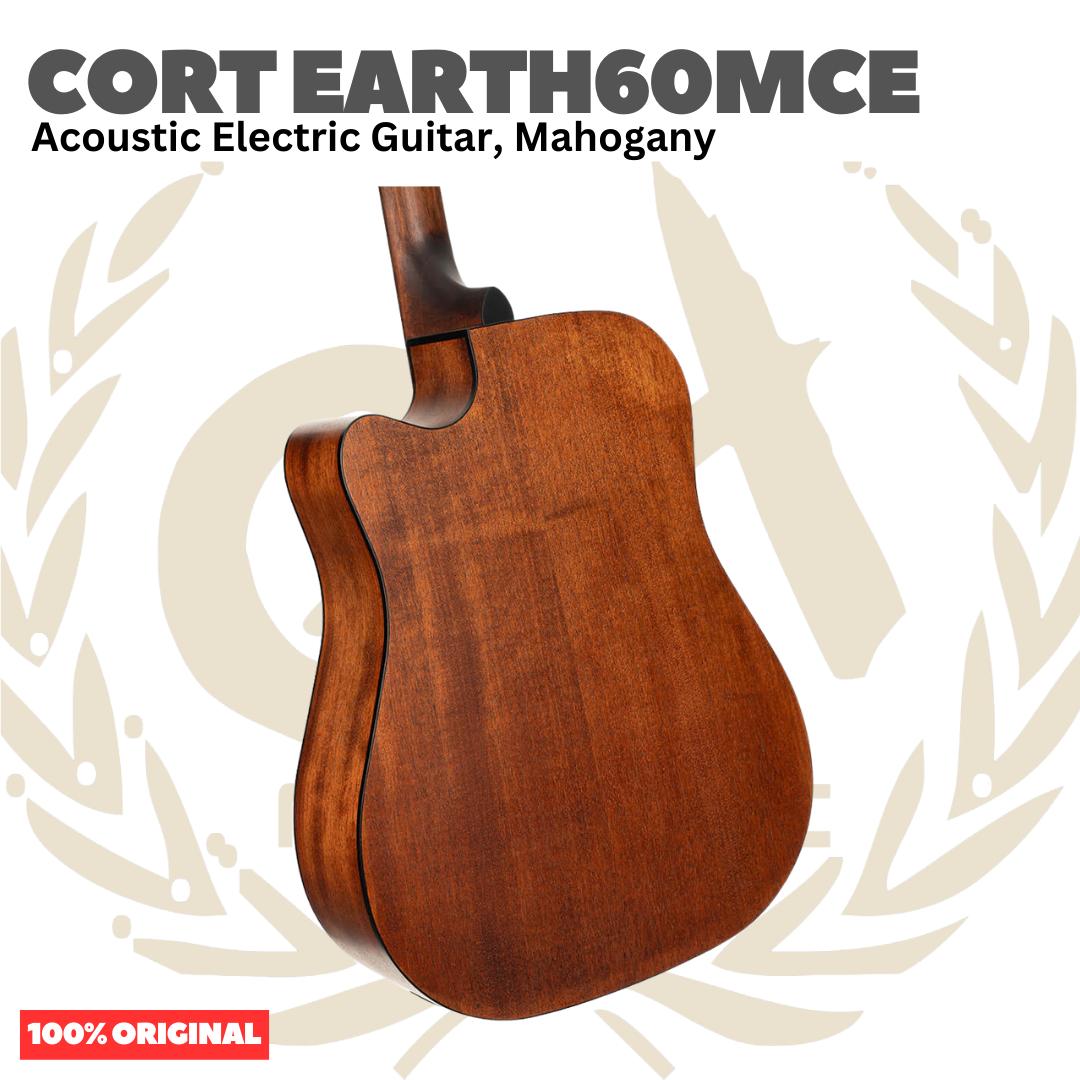 Cort Earth 60 MCE Acoustic Electric Guitar - Gitar Akustik Elektrik Earth60MCE | Earth 60MCE Original Asli