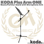 KODA Plus ONE Music Partitur Stand with Microphone Arm