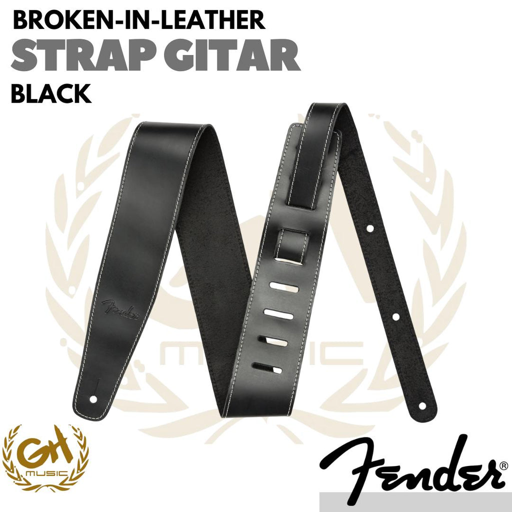 Fender Broken-in Leather Guitar Strap | STRAP GITAR KULIT