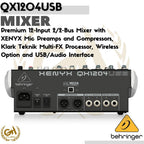 BEHRINGER XENYX QX1204USB MIXER AUDIO INTERFACE