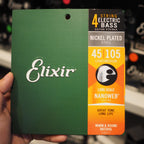 Elixir 14077 Nanoweb Medium Long Scale Electric Bass Strings 45-105