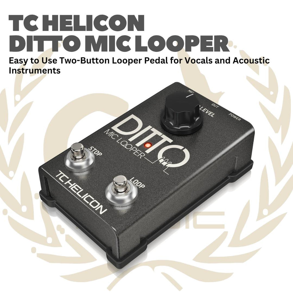 TC Helicon Ditto Mic Looper - Efek Gitar Bass Pedal