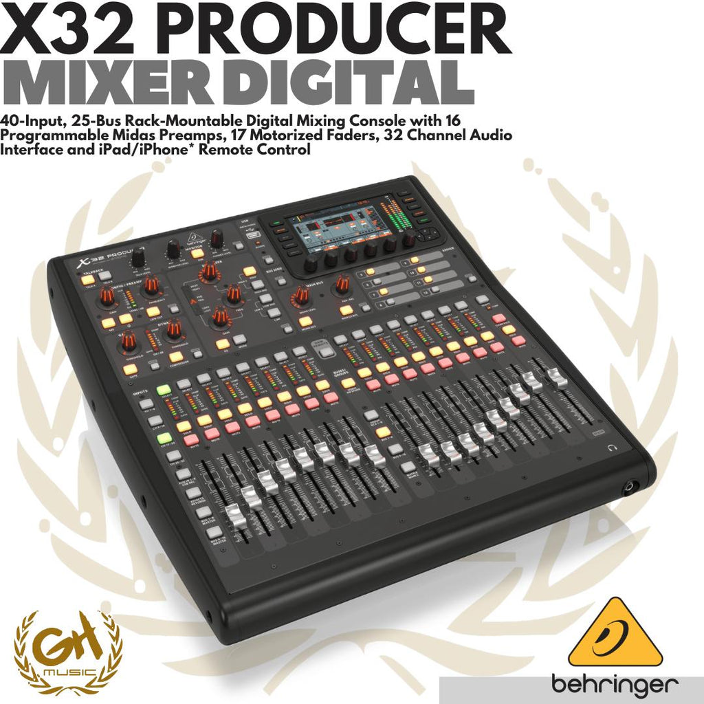 BEHRINGER X32 PRODUCER 40-Input, 25-Bus Rack-Mountable Digital Mixer