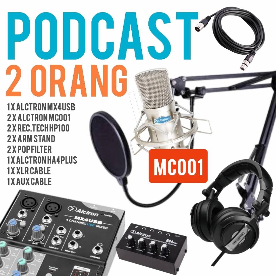 PODCAST LENGKAP 2 ORANG ALCTRON MX4USB + RT HP100 + MICROPHONE