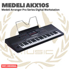 MEDELI AKX10S 61-Keys Arranger Pro Series Digital Workstation Keyboard - AKX10-S Keyboard 7" Touch Screen Display Original Asli