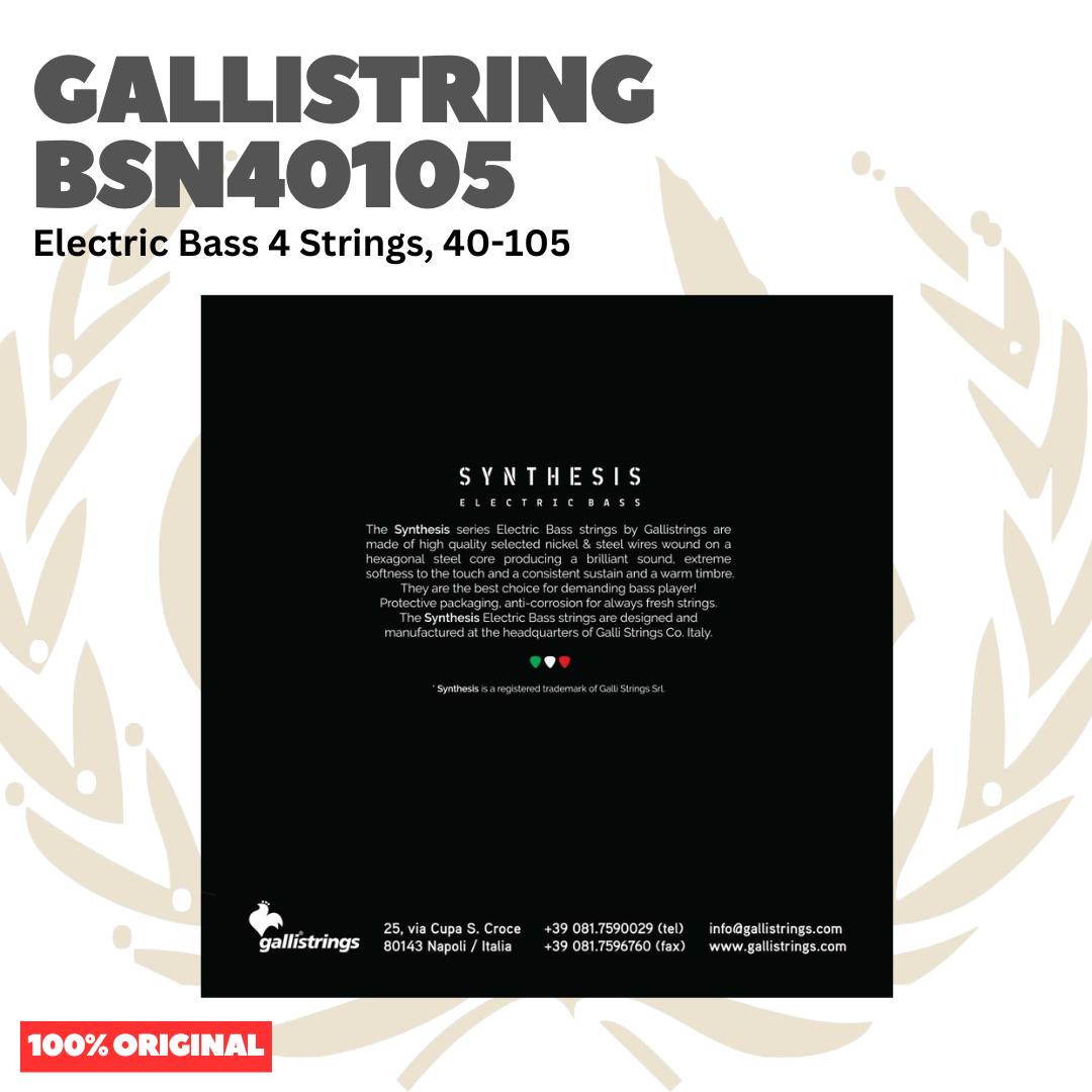 GALLISTRINGS BSN40105 Electric Bass 4-Strings 40-105 Long Scale - Senar Bass Listrik Elektrik Galli Strings Original Asli