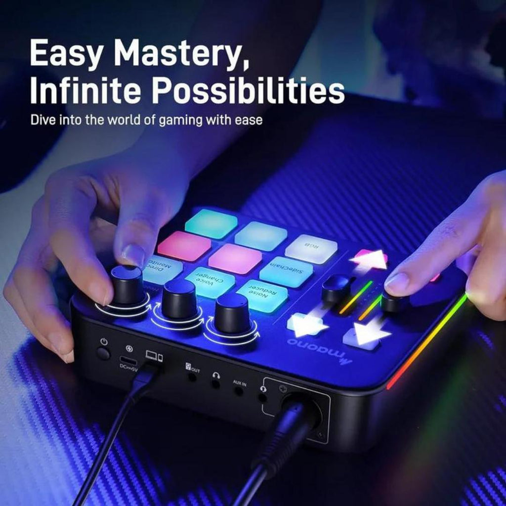Maono G1 Neo Live Streaming Audio Interface - Soundcard Gaming Podcast