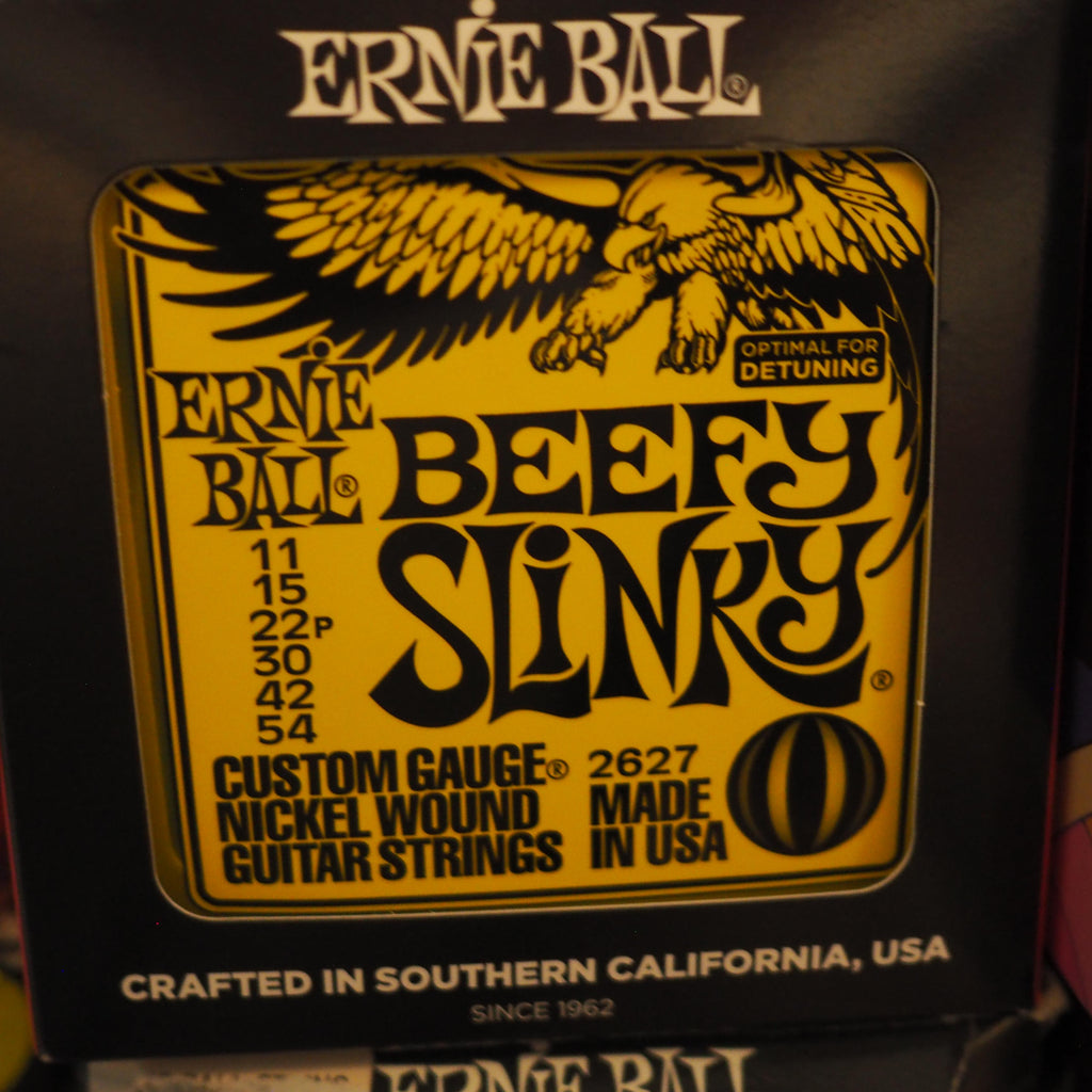 Ernie Ball 2627 Beefy Slinky Nickel Wound Electric Guitar Strings, 11-54 - Senar Gitar