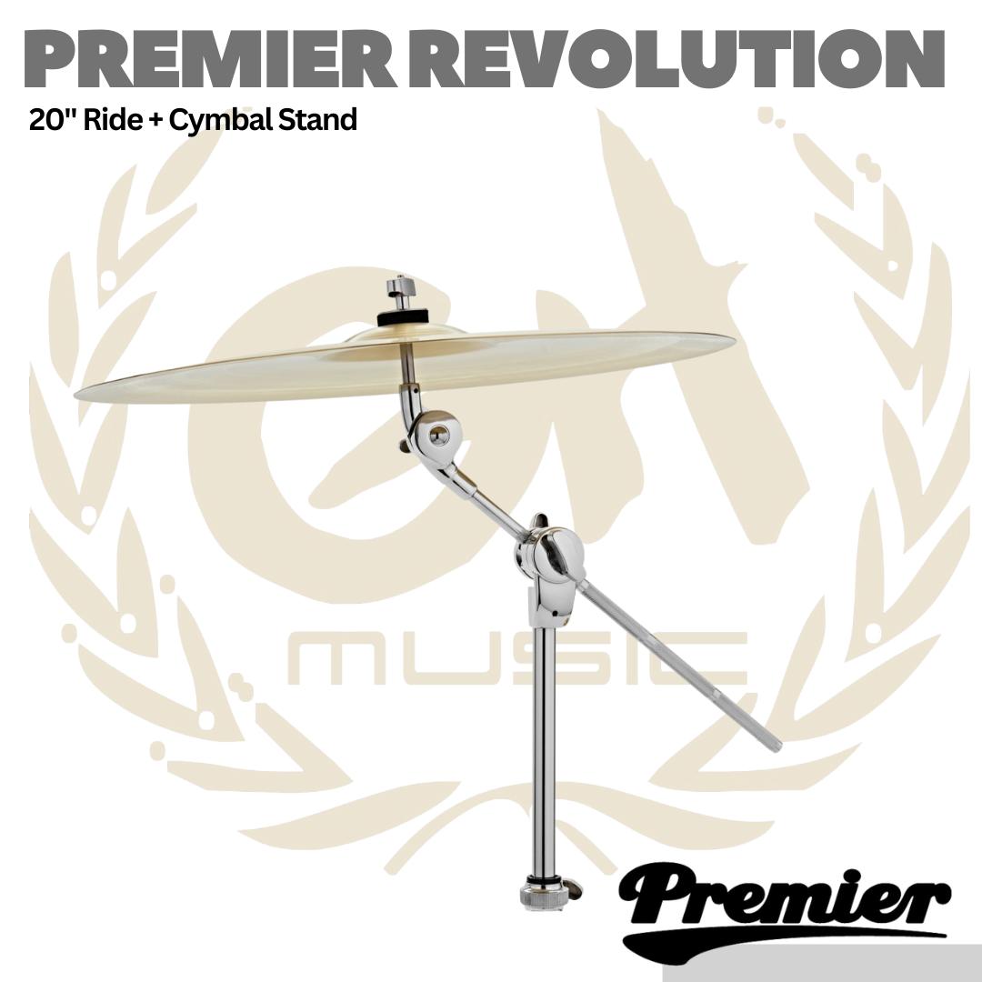 Premier Revolution 20" Ride Cymbal and Boom Stand Expansion Pack