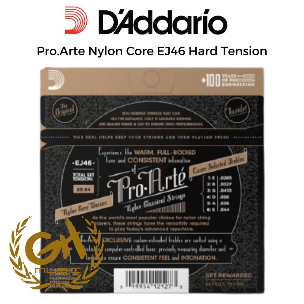 D'Addario Pro Arte Nylon Core EJ46 Hard Tension SENAR GITAR NILON