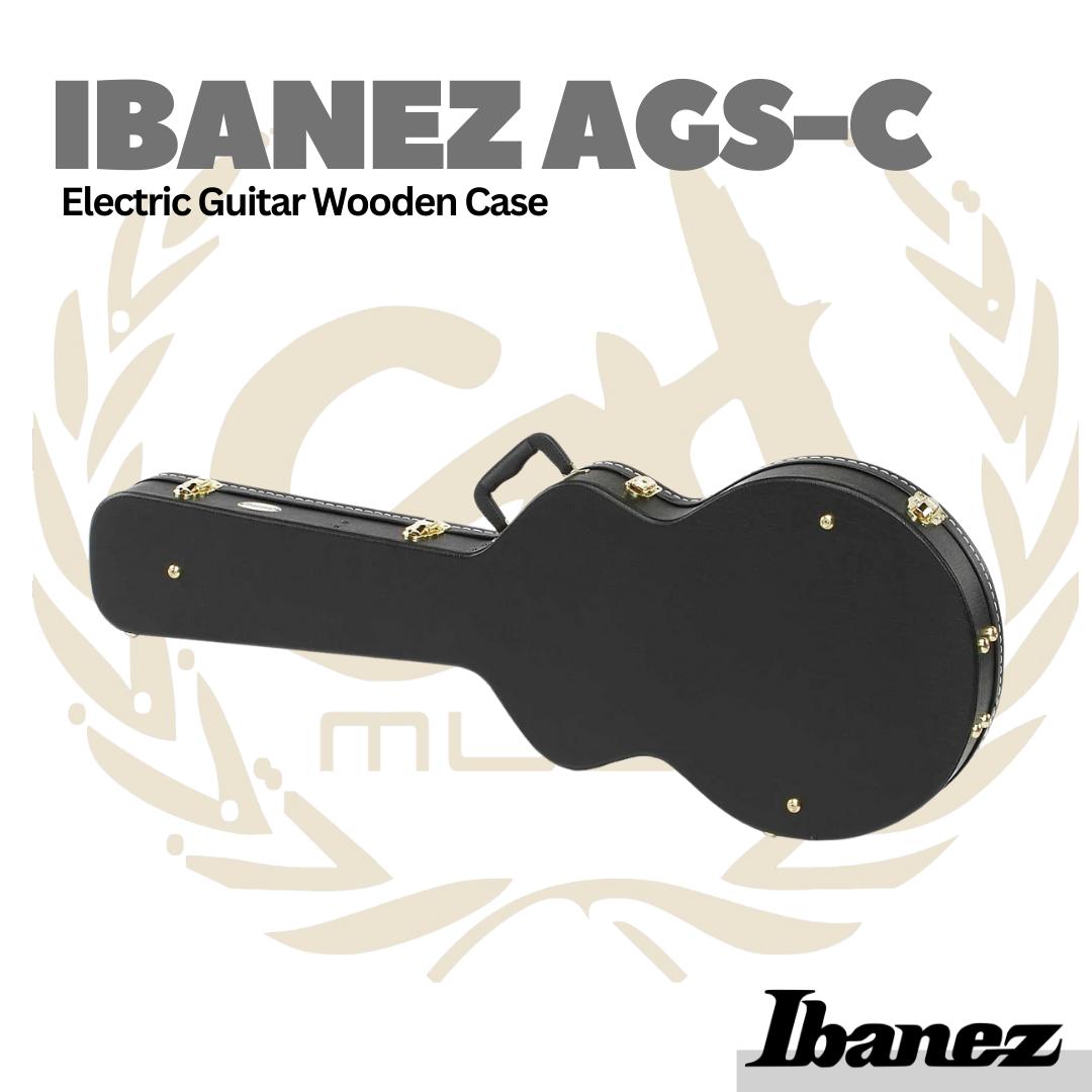 Ibanez AGS-C Electric Guitar Wooden Case - Hardcase Koper Gitar