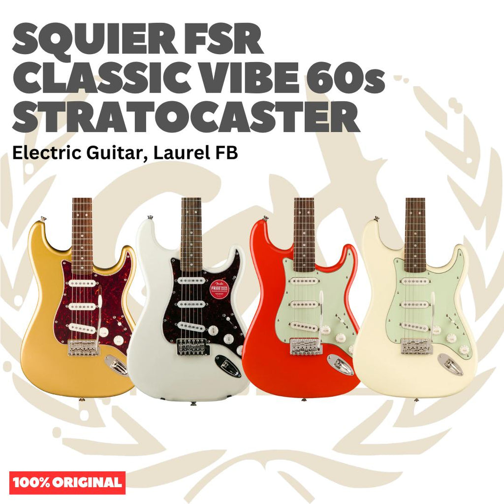 SQUIER FSR Classic Vibe 60s Stratocaster Electric Guitar - Gitar Listrik Elektrik Original Asli