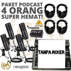 PAKET PODCAST 4 ORANG MURAH BERKUALITAS PM360 / BM800 + RT ELEGANT 6 MK2
