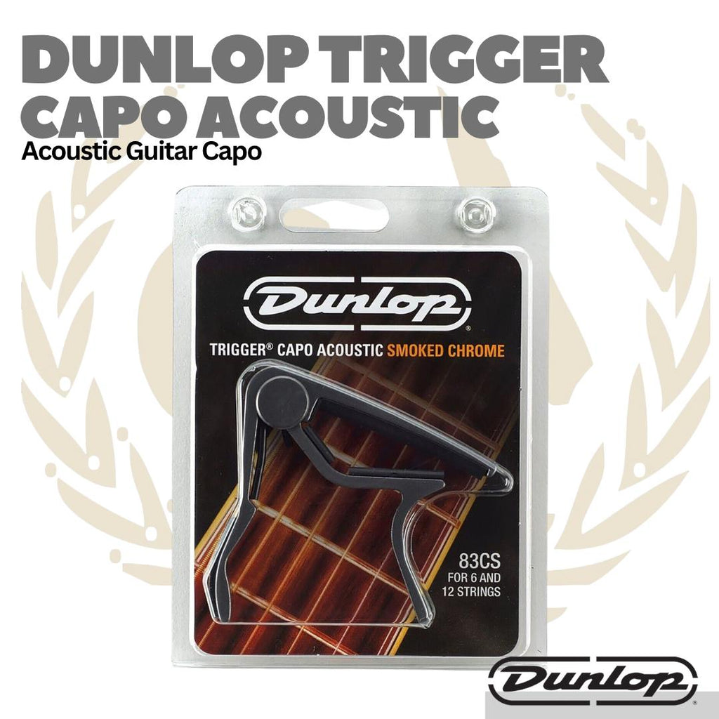JIM DUNLOP 83CS TRIGGER CAPO ACOUSTIC CURVED SMOKE - Kapo Gitar