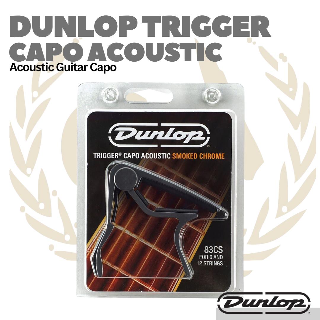 JIM DUNLOP 83CS TRIGGER CAPO ACOUSTIC CURVED SMOKE - Kapo Gitar