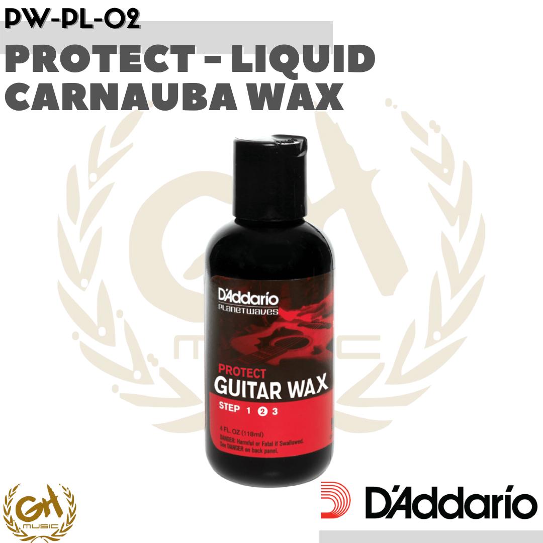 D'ADDARIO PROTECT - LIQUID CARNAUBA WAX PW-PL-02, GUITAR PROTECTION
