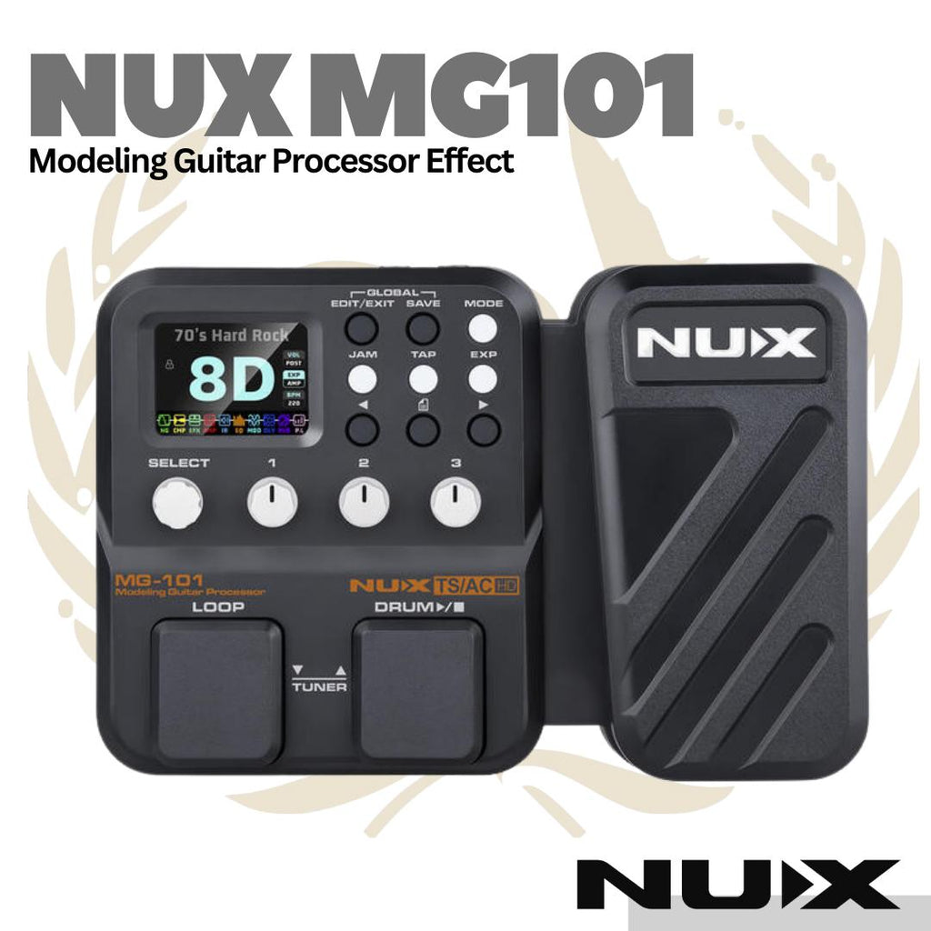 NUX MG101 Guitar Modelling Processor Effect - Efek Gitar Multi MG-101
