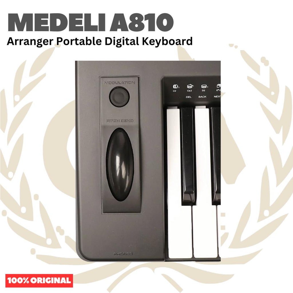 MEDELI A810 61-Keys Arranger Portable Digital Keyboard - A-810 Keyboard Original Asli
