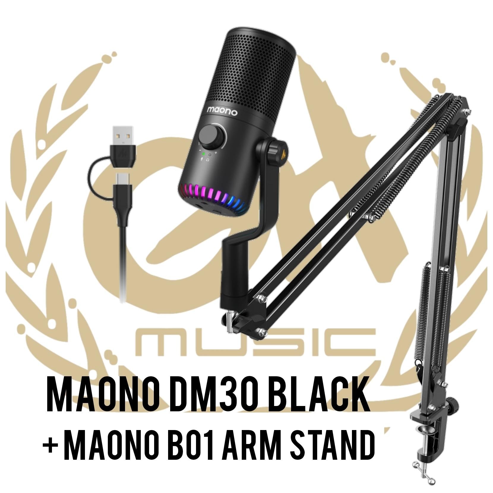 Mic USB MAONO DM30 Gaming RGB Microphone For PC Phone Computer Laptop