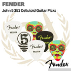 Fender John 5 351 Celluloid Guitar Picks - Pik Gitar 6pcs