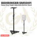 Behringer SM5001 Heavy-Duty Height-Adjustable Monitor Stand - Stand Speaker Monitor