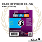 Elixir 11100 13-56 Polyweb 80/20 Bronze Acoustic Guitar Strings