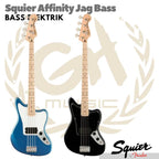 Squier Affinity Series Jag Bass Guitar, Maple FB | Listrik Elektrik