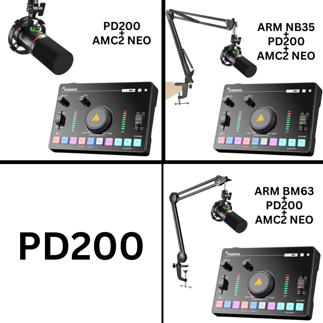 PAKET MAONO AMC2 NEO + Microphone | Gaming Live Streaming Soundcard