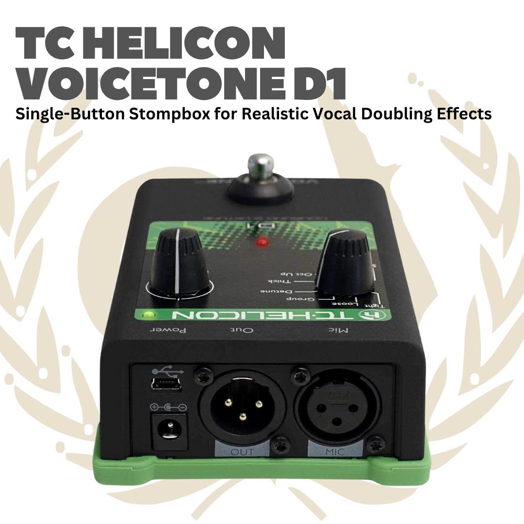 TC Helicon Voicetone D1 - D 1 Voice tone Efek Gitar Bass Pedal D-1