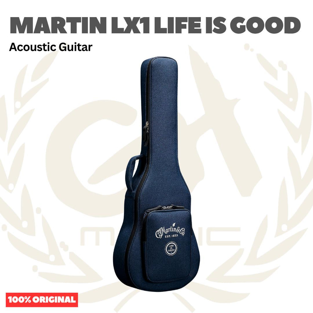 Martin LX1 LIFE IS GOOD Little Martin Acoustic Guitar w/Bag - Gitar Akustik