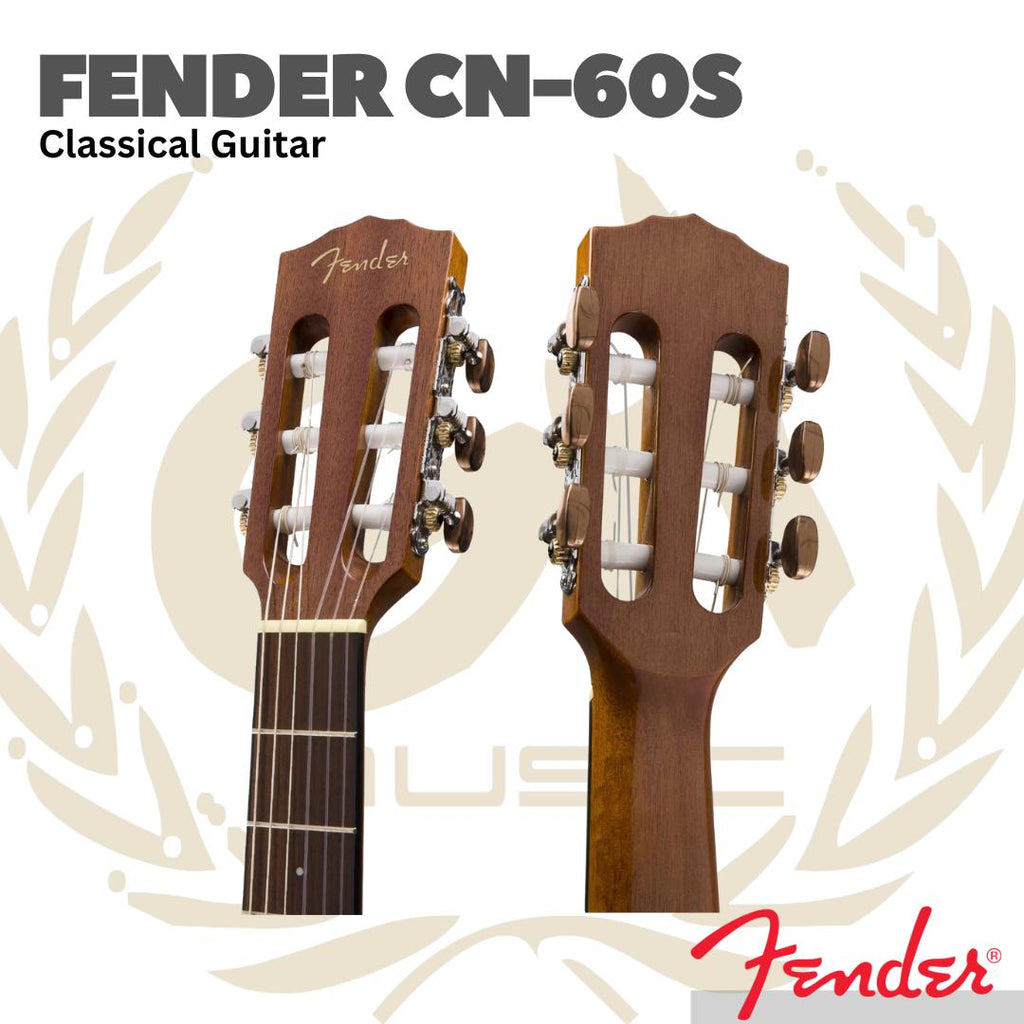 Fender CN-60S Nylon String Classical Guitar - Gitar Klasik Nylon