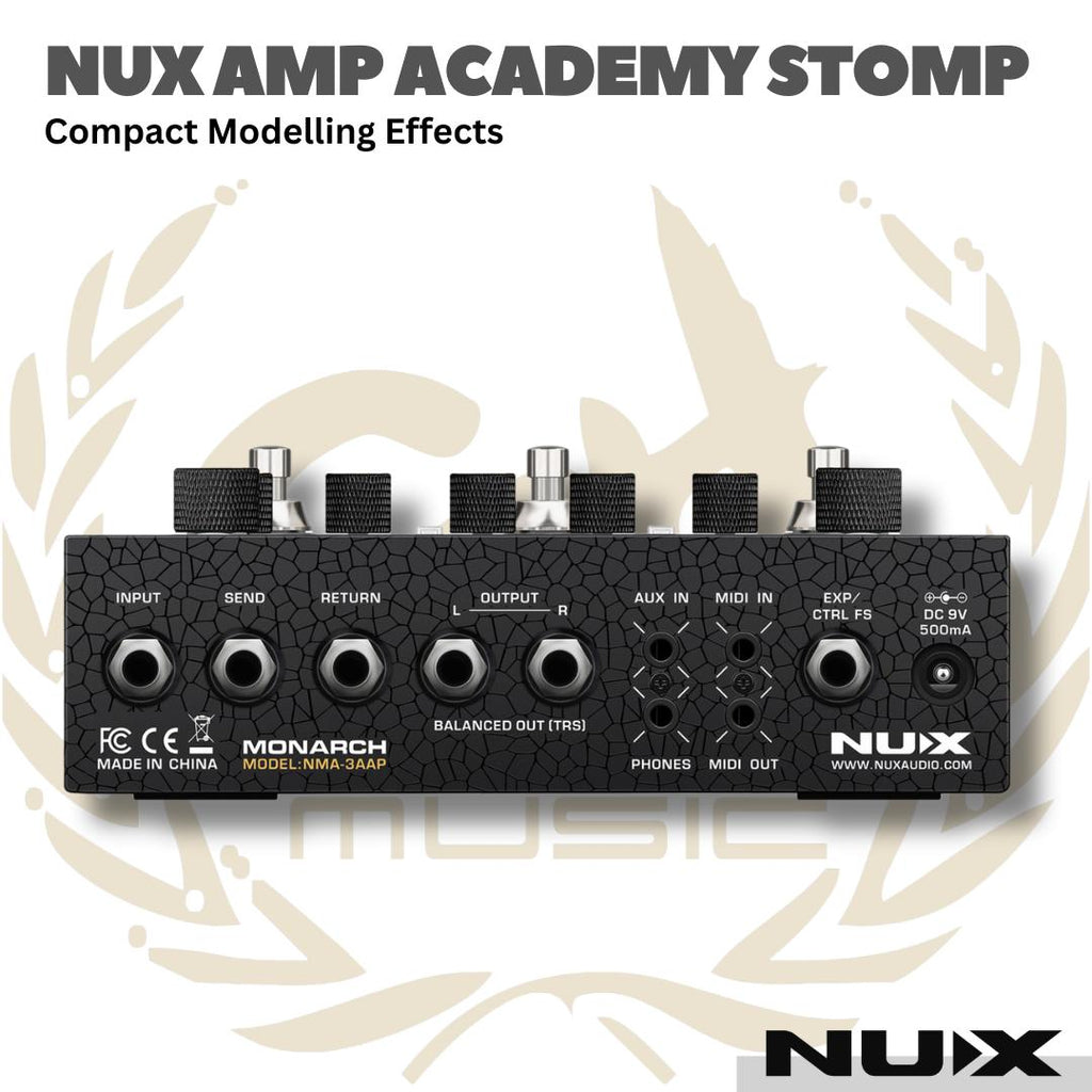 NUX AMP ACADEMY STOMP COMPACT MODELLING EFFECTS - EFEK FOOTSWITCH