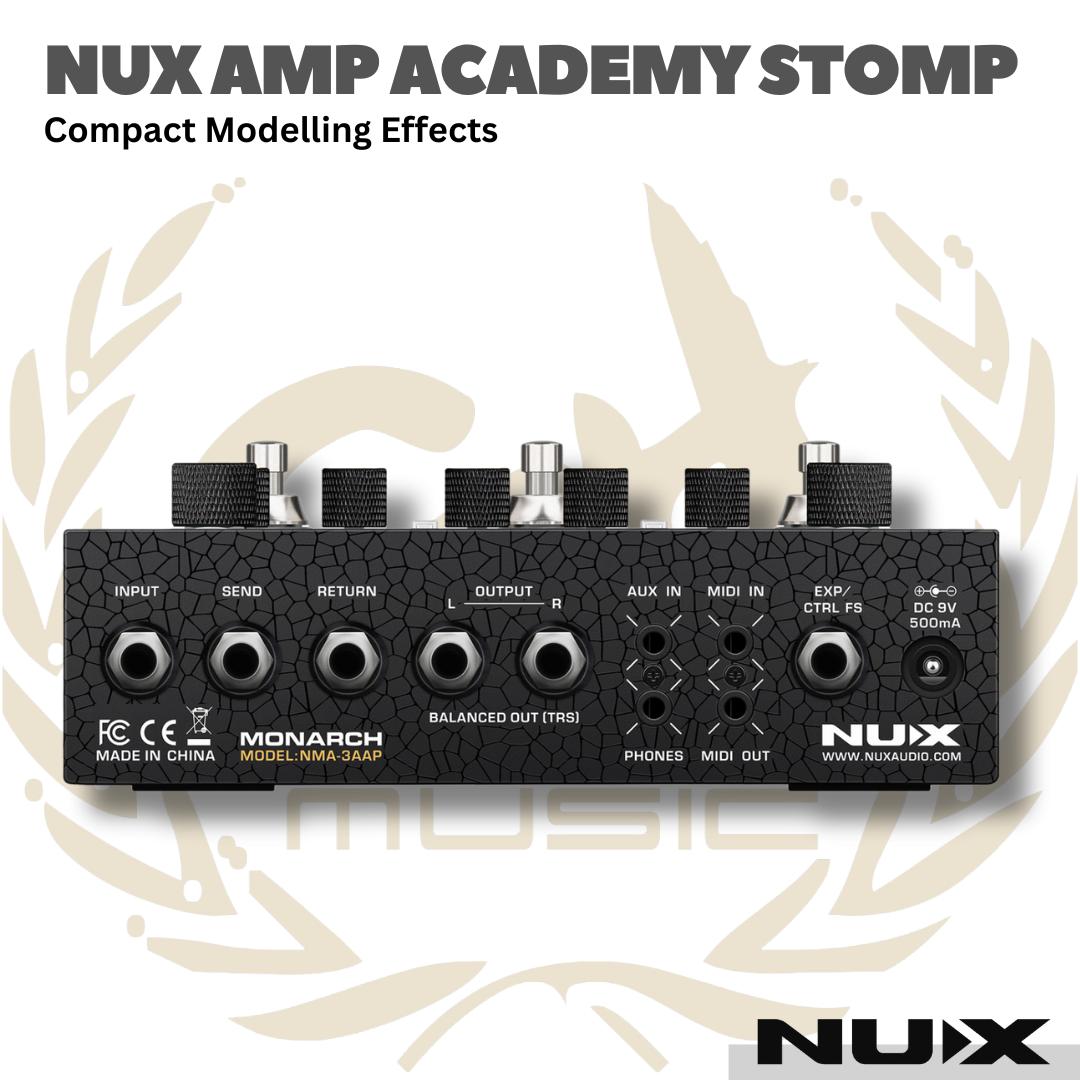 NUX AMP ACADEMY STOMP COMPACT MODELLING EFFECTS - EFEK FOOTSWITCH