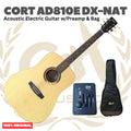 CORT AD810E DX-NAT Acoustic Guitar - Gitar Akustik Elektrik dengan Preamp AD810DX - AD810EDX Original Asli