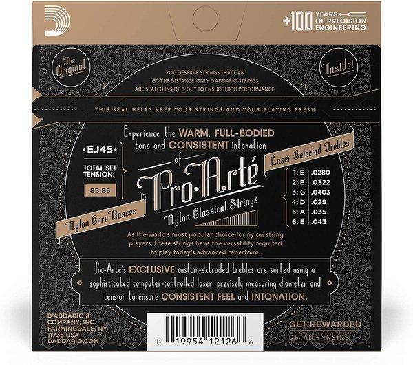 D’ADDARIO EJ45 PRO-ARTE NYLON CLASSICAL GUITAR STRINGS