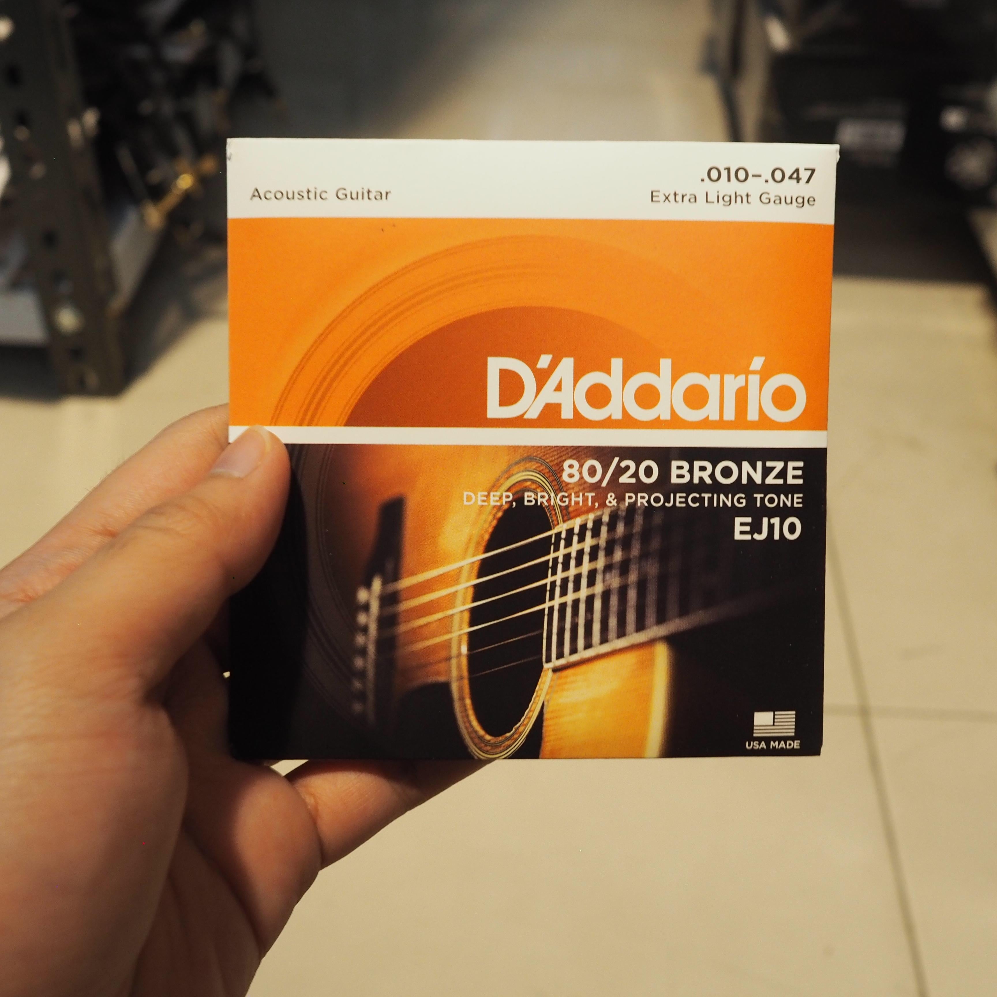 D'Addario EJ10 Extra Light 010-047 SENAR GITAR