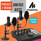 PAKET BUNDLE PODCAST 2 ORANG MAONO AM100 DAN A03T