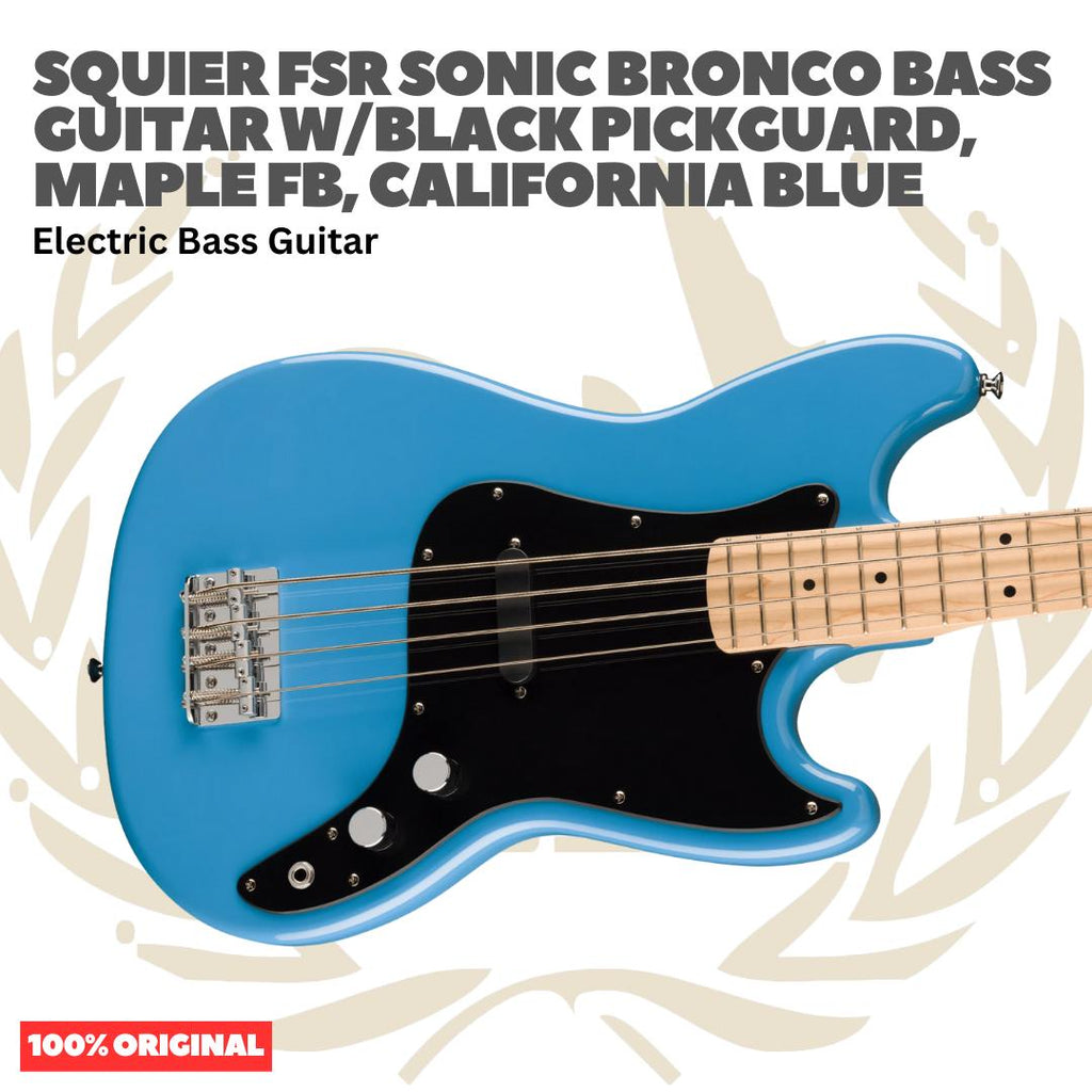 Squier FSR Sonic Bronco Bass Guitar - Bass Listrik Gitar Bass Elektrik Short Scale Original Asli