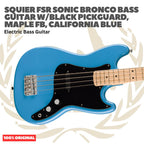 Squier FSR Sonic Bronco Bass Guitar - Bass Listrik Gitar Bass Elektrik Short Scale Original Asli