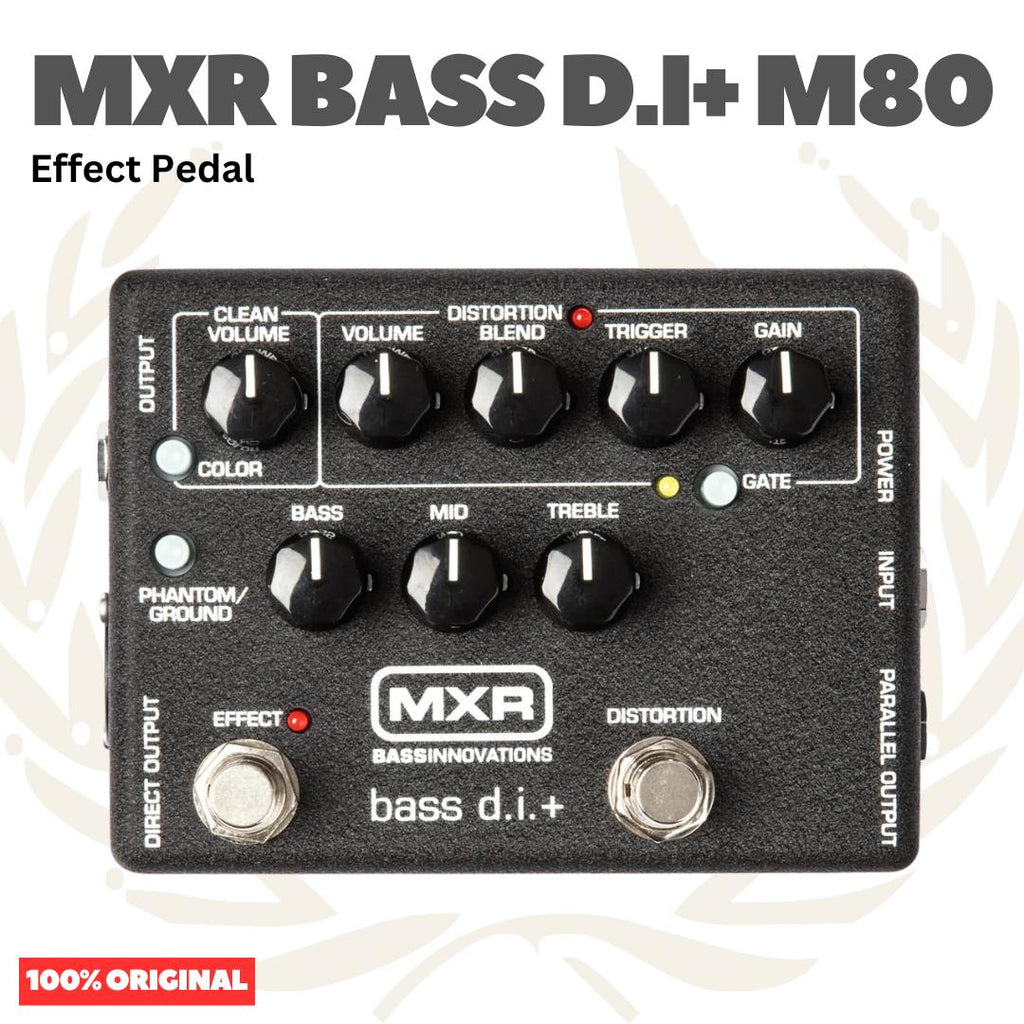 MXR Bass D.I+ M80 Effect Pedal Bass Guitar - Efek Pedal Bass DI + M-80