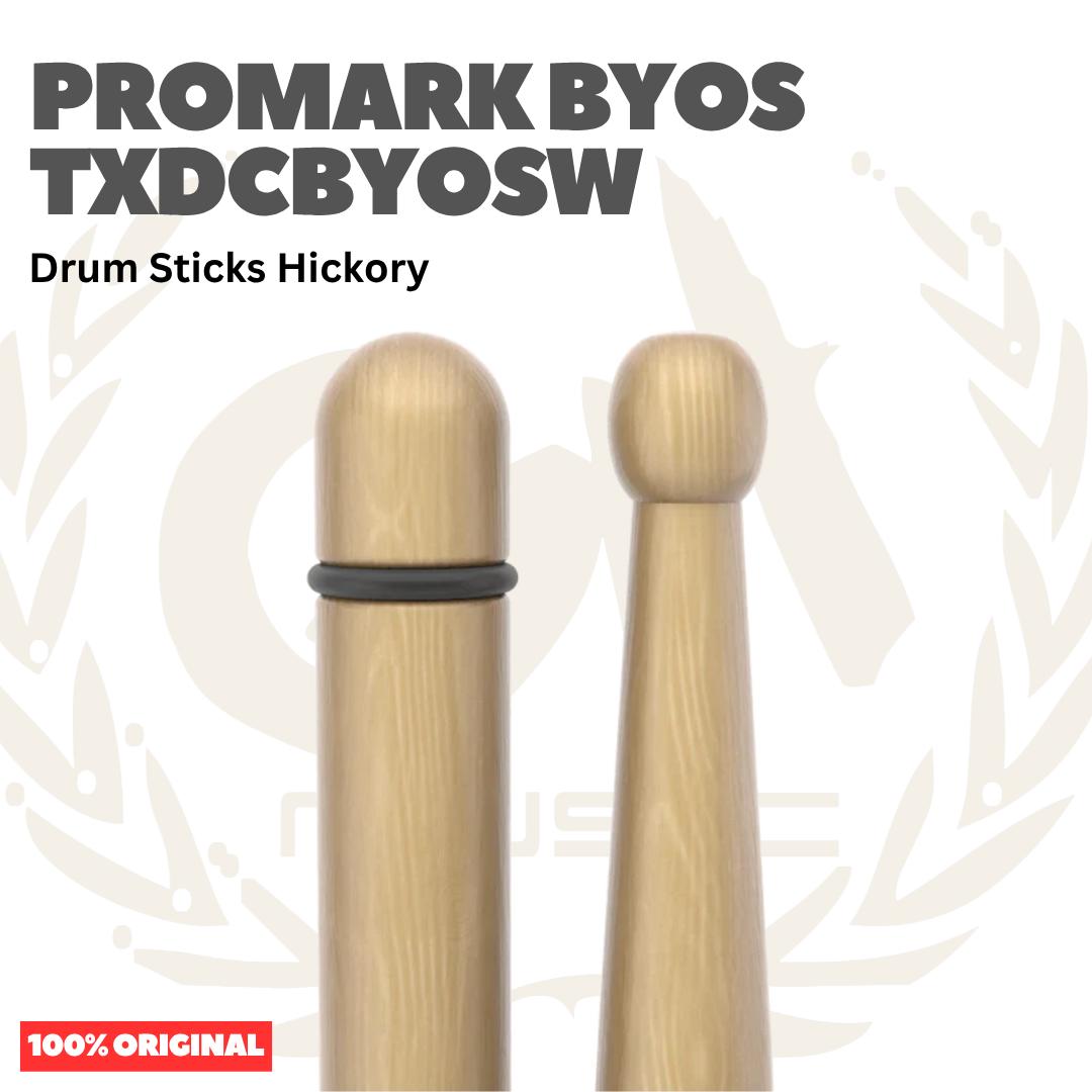 PROMARK BYOS TXDCBYOSW Lacquered Hickory Stick Drum - Stik Drum Original Asli
