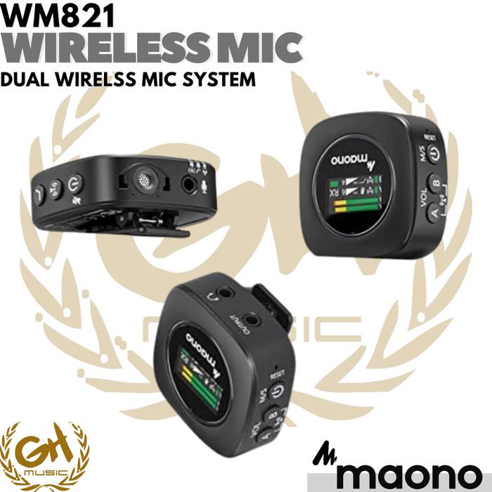 Maono WM821 Dual Wireless Microphone System - Mic Wireless