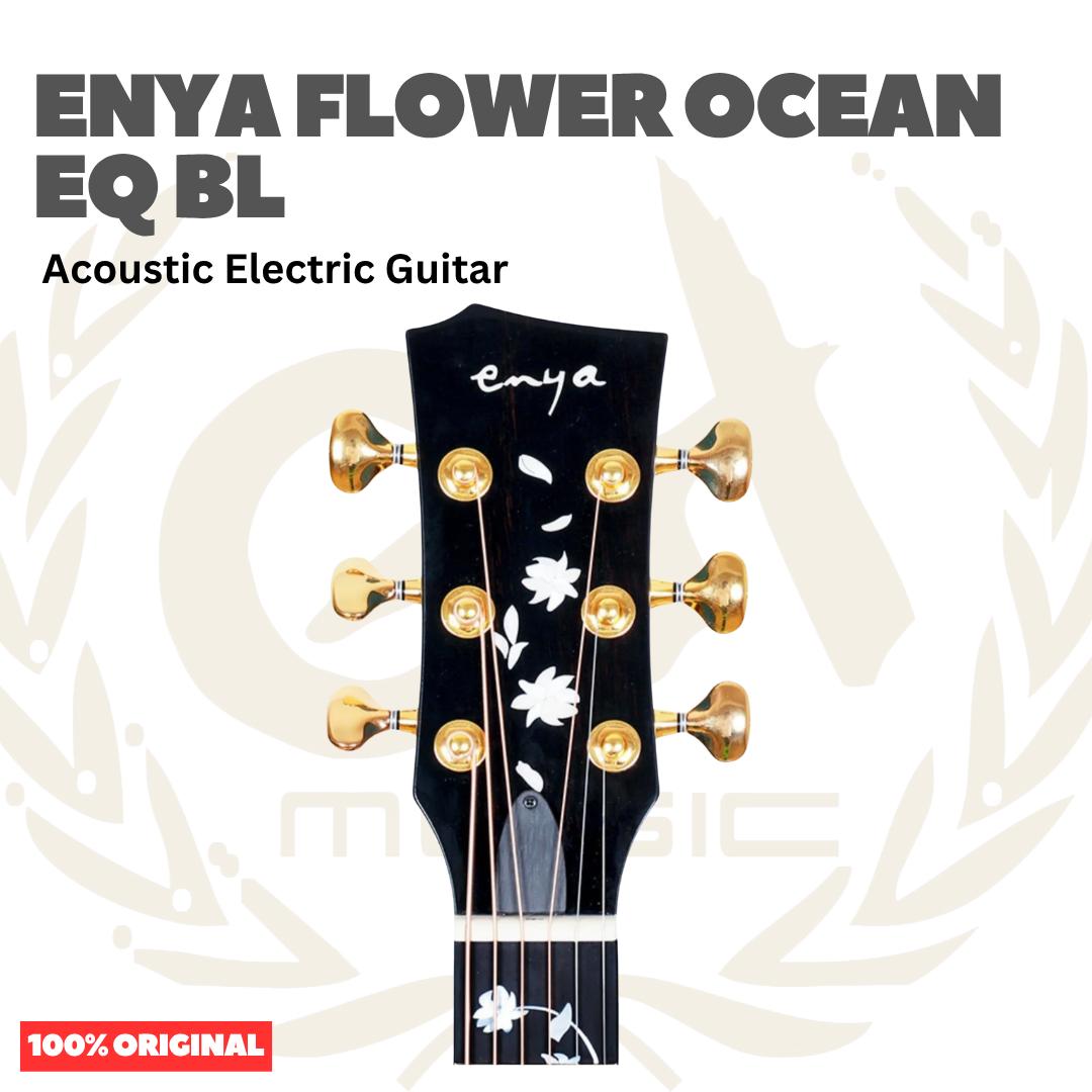 Enya Flower Ocean EQ Acoustic Guitar - Gitar Akustik
